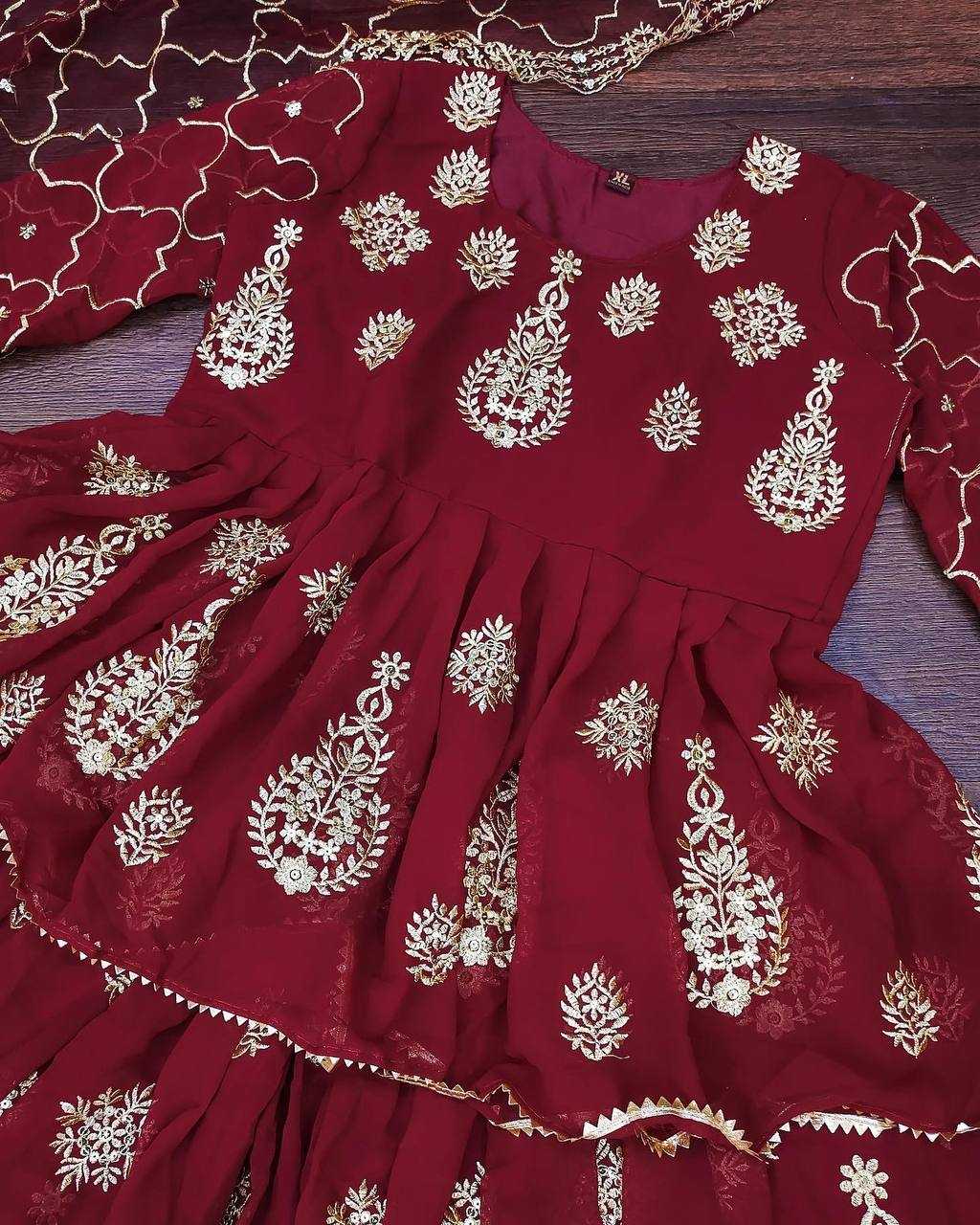 YNF GEORGETTE VDD 6306 WHOLESALE LEHENGAS MANUFACTURER 